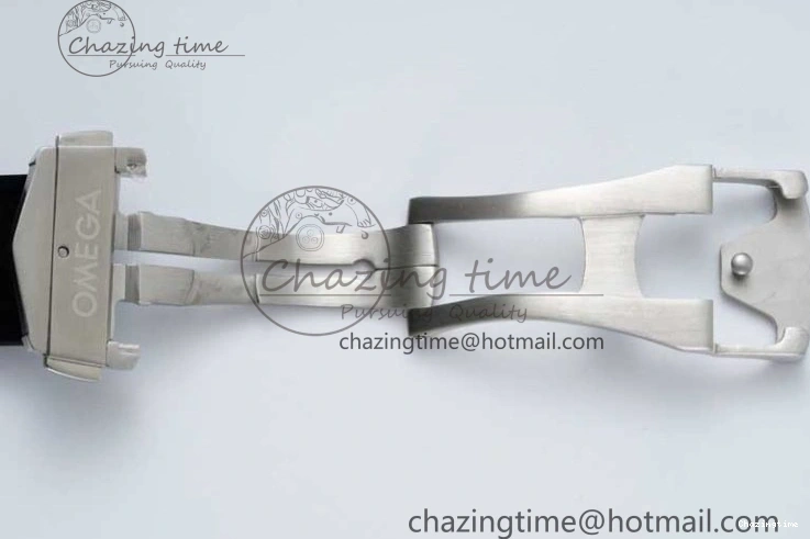 0111 Breathable Speedmaster Racing Master SS HKF Best Edition White Dial on Black Rubber Strap A 7815